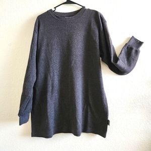 SHAKA Wear Mens Long Sleeve Thermal Shirt Heather Grey Size XL